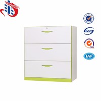 KD structure 3 drawer wide steel filing cabinet for sale ,fireproof metal filing cabinets