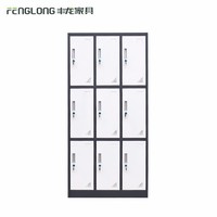 more images of Luoyang factory supply cheap Staff use 9 door steel cheap gym locker