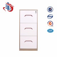 Office Funiture 4 3 2 Drawer Combined Vertical Cold Rolled Steel Filing Cabinet with Lock Key