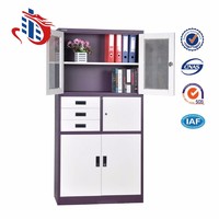 more images of hot sale 3 open doors office cold steel file cabinet with 3 drawers