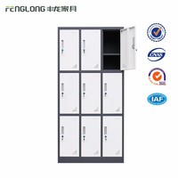 more images of 9 compartment staff personal steel locker