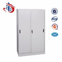 2 sliding doors steel file cabinet