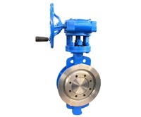 ANSI CL150/300 Tri- eccentric Wafer type hard seal Butterfly valve
