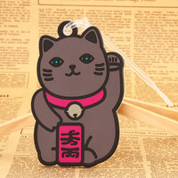 more images of Lucky Cat PVC Luggage Tag