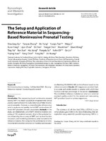 The Setup and Application of Reference Material in Sequencing-Based Noninvasive Prenatal Testing