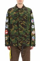 Off-White Safari Jacket With Decorative Patches
