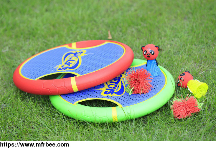 Trampoline Paddle Ball Game Set-Springy Ball Set