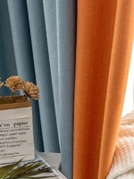DianDian Linen-Cotton And Linen Texture Graininess-Polyester Fiber High-Precision Japanese Simplicity Curtain Fabric