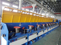Straight-line iron wire drawing machine with coiler