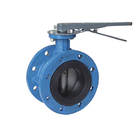ASTM cf8 disc soft seal flange connection butterfly valve
