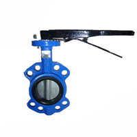 more images of Soft seal wafer butterfly valve for oil and gas dn50 dn100 in full sizes