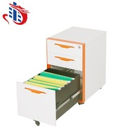 Hot sale 3 drawer mobile filing cabinet with mail packing