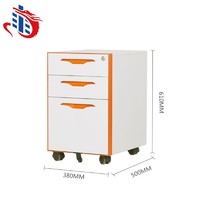 more images of Hot sale 3 drawer mobile filing cabinet with mail packing