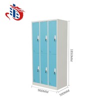 Professional 6 door clothing steel locker/wardrobe with CE certificate