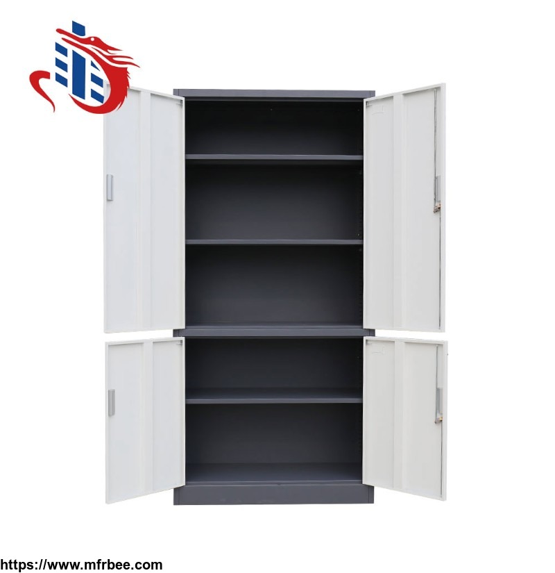 fixed_3_adjustable_shelves_metal_filing_cabinet_4_door_storage_cabinet_made_in_china