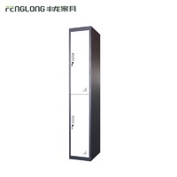 more images of Stainless steel 2 doors colorful KD structure metal wardrobe design