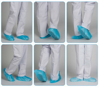 New style disposable non woven blue static-free shoe covers