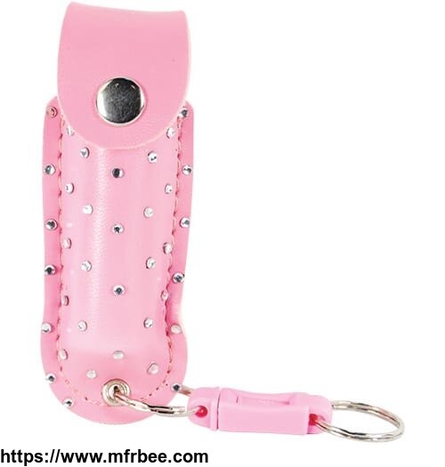 wildfire_1_2_ounce_with_rhinestone_leatherette_holster_pink_and_key_ring_effective_up_to_8_feet_contains_5_one_second_bursts_