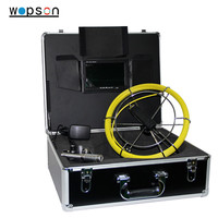 5mm cable drain sewer inspection system with self-levelling camera