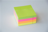 3 inches Fluorescence stacking sticky notes