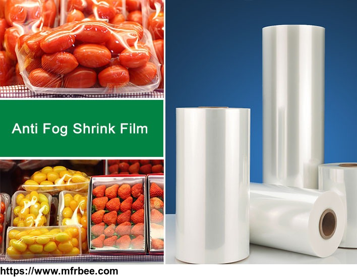 low temperature anti fog economical cross-linked polyolefin shrink film