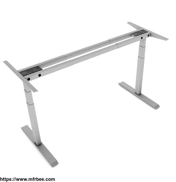 adjustable_height_standing_metal_desk_frame_with_custom_top_to_sit_or_stand
