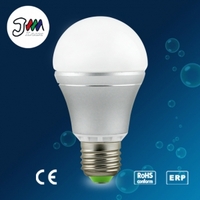 2015 new products high quality sliver 5w 6w 7w 220v A60 led bulb lighting