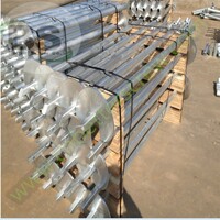 more images of Square shaft shaped  bar and tubular helical screw pile metal material hot dipped zinc coating