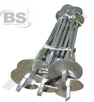 Square shaped Helical anchor construction used anchor bar shaft
