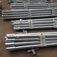 round foundation screw piling earth anchor