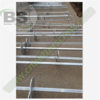 square bar or tubular shaft helical pier galvanized ASTM standard foundation pier