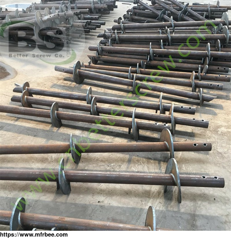 round_helical_pile_foundation_system_for_fence_footings