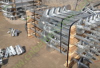 more images of Mailbox foundation steel square helical pile