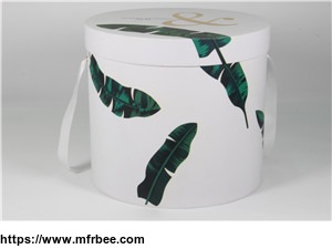 2017_new_design_luxury_round_cardboard_flower_box_with_lid