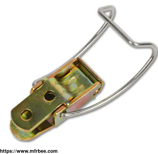 xtl_hc255_161zt_hook_type_buckle_yellow_galvanized_iron_little_latch_long_curved_hook_for_toolbox