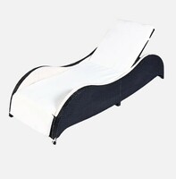 Hot Sale Wavy Single Sunbed Popular Chair Double Lounge Chair