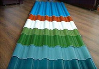 Painted corrugated plate