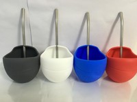 more images of hot selling Silicone Yerba Mate Gourd Cup With Bombilla straw wholesale