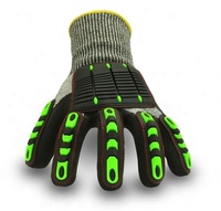 more images of Competitive 13G Anti Cut Level 5 PU coated hppe cut resistant safety work Gloves