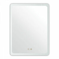 Square LED Mirror with Screen Touch Switch and Anti-Fog Function Aluminum Frame 5mm Thickness Non-Copper Mirror