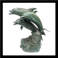 more images of Bronze Dolphins Statue