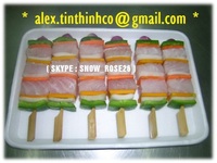 more images of frozen seafood skewer