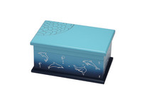 Light Blue NC Flat Lacquer Wooden Packaging and Jewelry Box