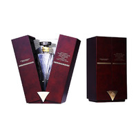 Luxury Mirror Decorated NC Flat Lacquered Wooden Wine Displaying Packaging