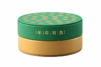 Custom Round Shape PU Leather Coin Gift Box and Commemorative Coin Packaging