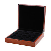 more images of Natural NC Flat Lacquered Collection Wooden Commemorative Presentation Coin Box