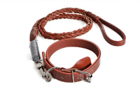 more images of Cowhide Dog Collar & Leash set