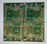 Gold Multi-layer Printed Circuits Board (PCB) with min. line width/spacing 4.72/5.12 mil for industrial Solution