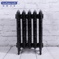 Black Decorative Cast iron radiator