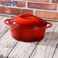 Hot Enameled cast iron kitchen pot